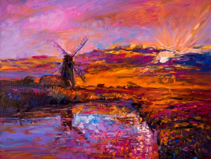 عکس باکیفیت نقاشی منظره صحرا